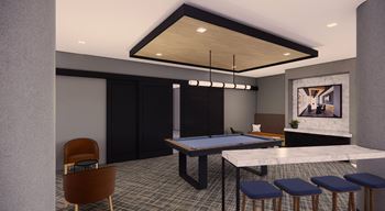 Gaming lounge with billiards